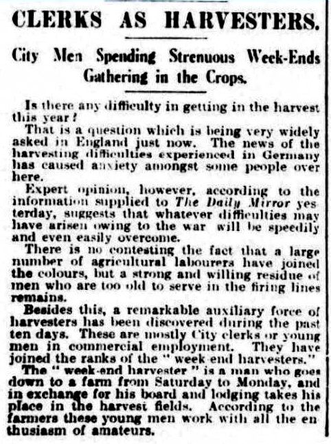 Clerks as harvesters