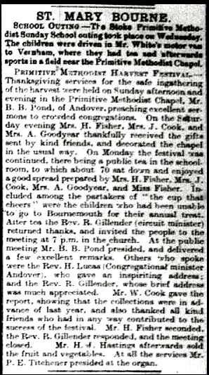 Andover Advertiser 25 Sep 1914