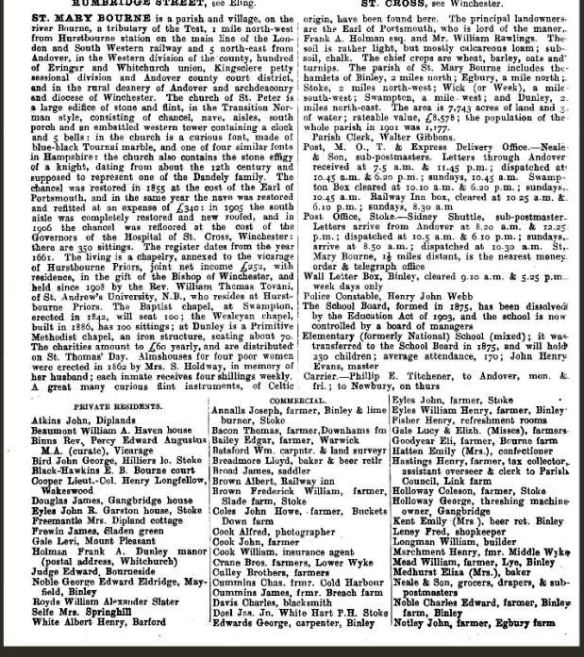 Kellys Directory 1912