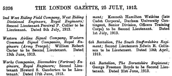 George Freeman Royds 2nd Lt